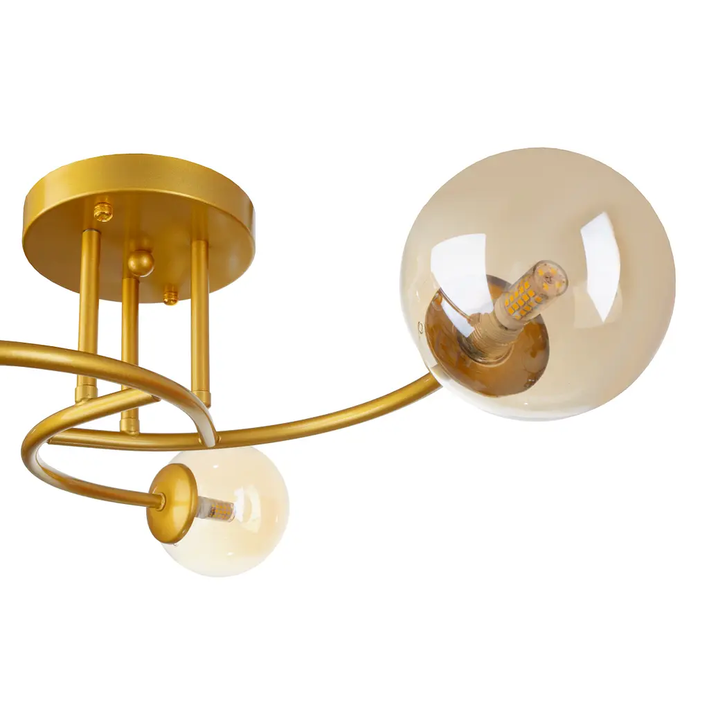 Люстра потолочная Brille в спальню G9 40W G (BR-01 651C/3) - фото 3