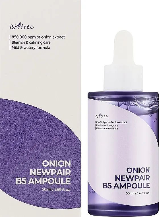 Зволожувальна та регенерувальна сироватка з екстрактом цибулі 50 мл Isntree Onion Newpair B5 Ampoule - фото 2