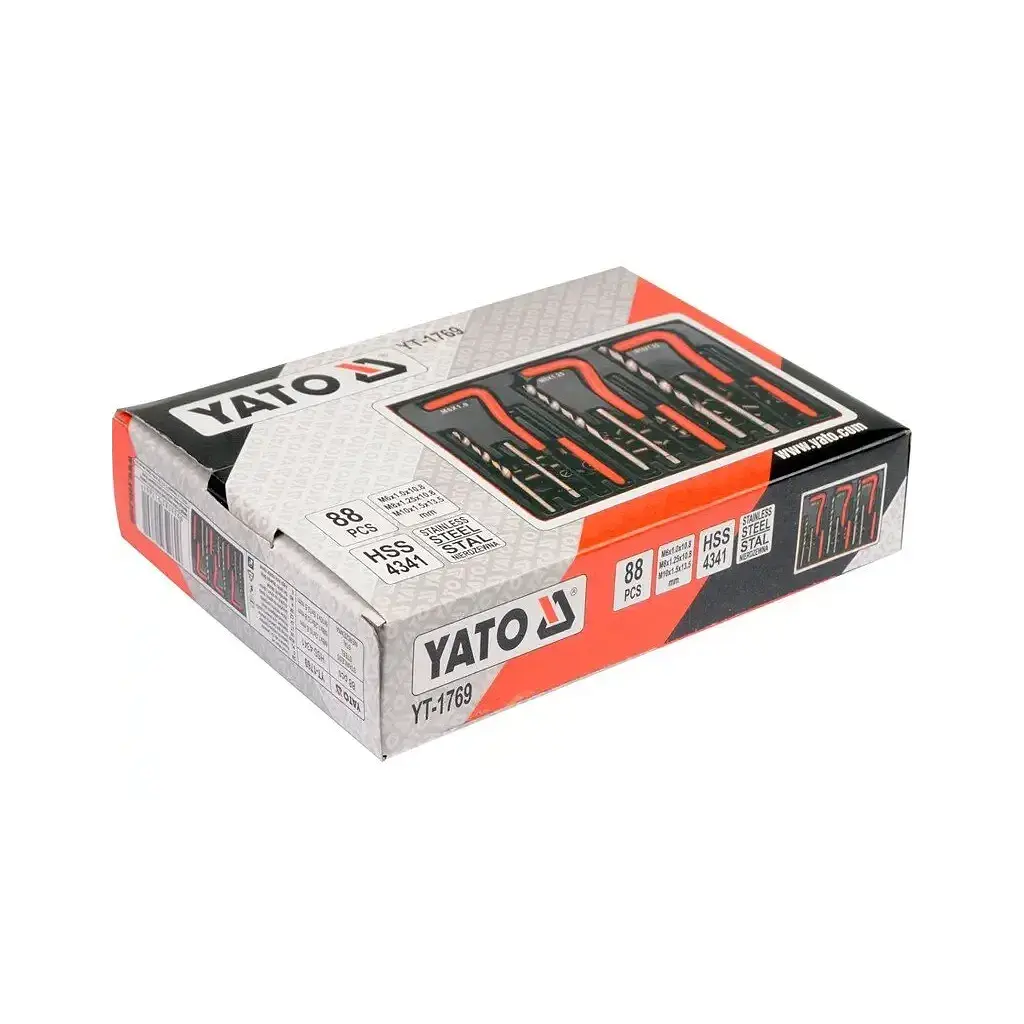 Набір інструментів Yato для ремонту різьби M6х1,0х10,8 мм М8х1, 25х10, 8 мм М10х1, 5х13, 5 мм (YT-1769) - фото 3