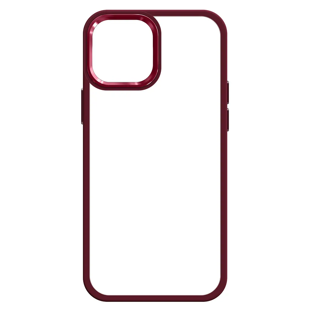 Чехол для Apple iPhone 14, UNIT2, бордовый, ударопрочный, прозрачный противоударный чехол-накладка из TPU и поликарбоната (PC), с защитными бортиками, защита всего корпуса от ударов и царапин, ArmorStandart (ARM69943) - фото 2