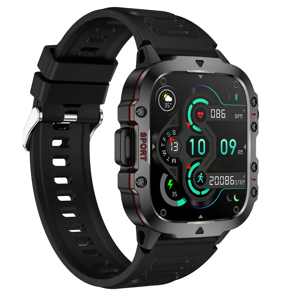 Смарт-годинник Smart Expert Nano Rubber 2 ремінці Чорний (3204) - фото 8