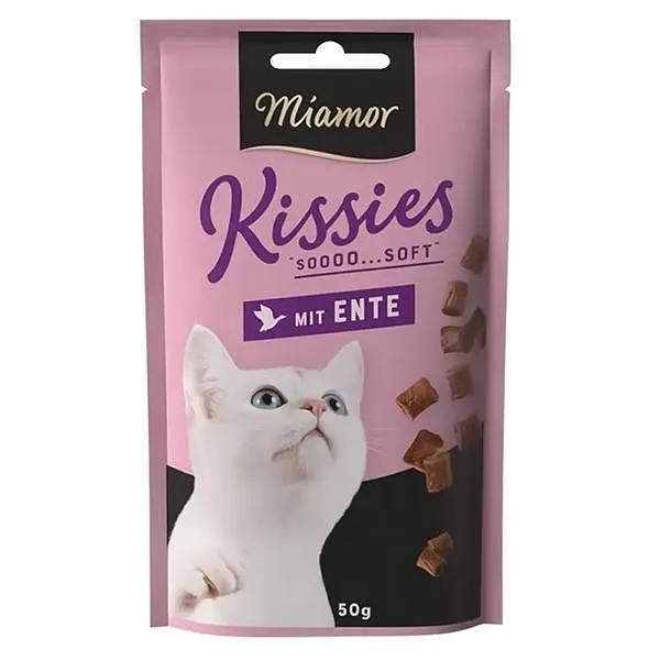 Ласощі для котів Miamor Kissies mit Ente МІАМОР КІСІС КАЧКА 50 г