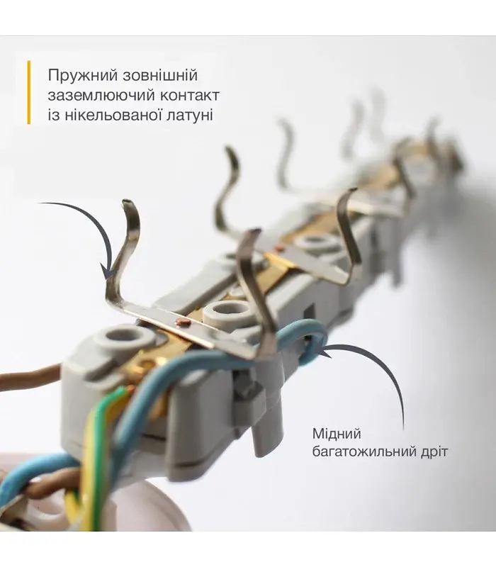 Подовжувач блоковий (PP) Electrum 5 розеток 3м із вимикачем та 2 Type-C + USB C-ES-1991 - фото 4