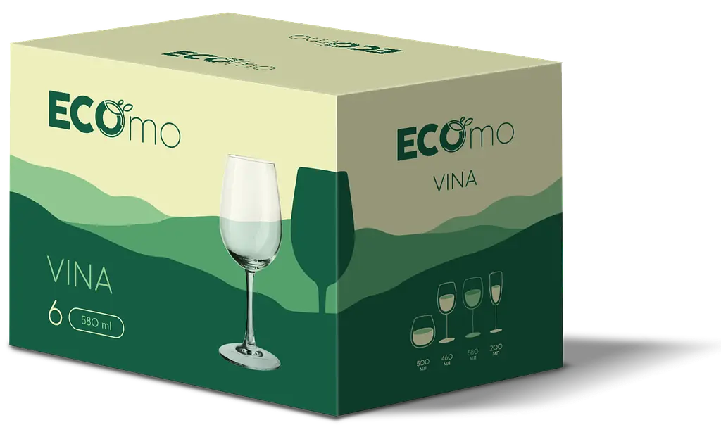 Набір келихів ECOmo Vina, 6х580 мл (7169041) - фото 2