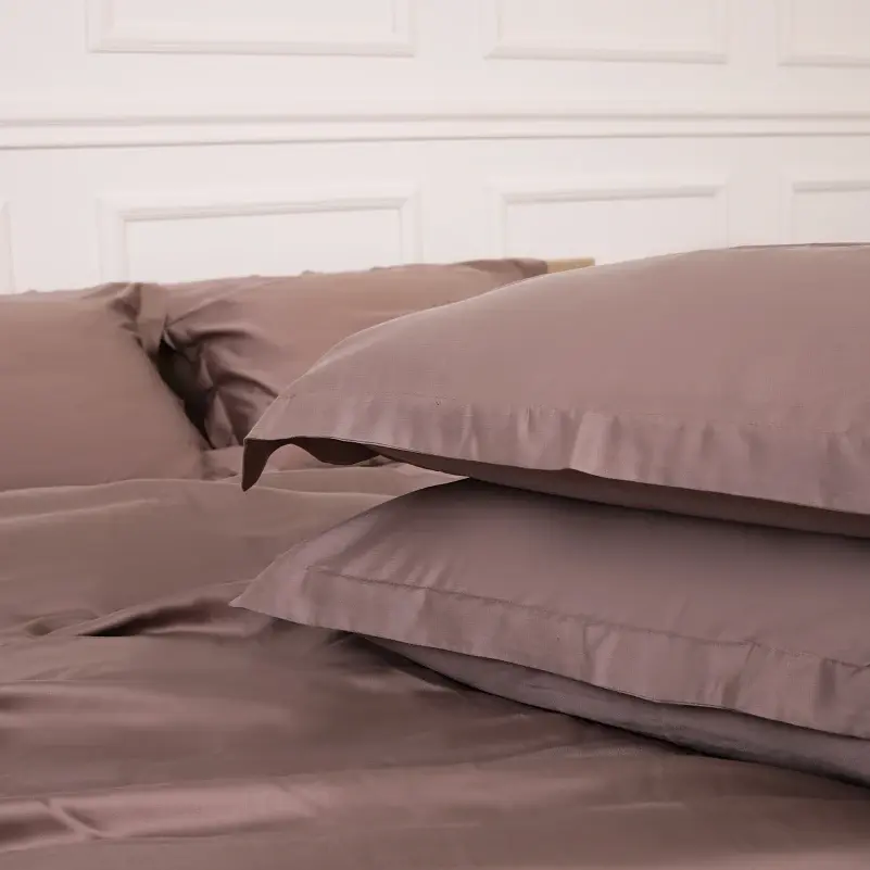 Комплект постільної білизни MirSon Tencel №08 Beige 200х220 см (2200009637155) - фото 6