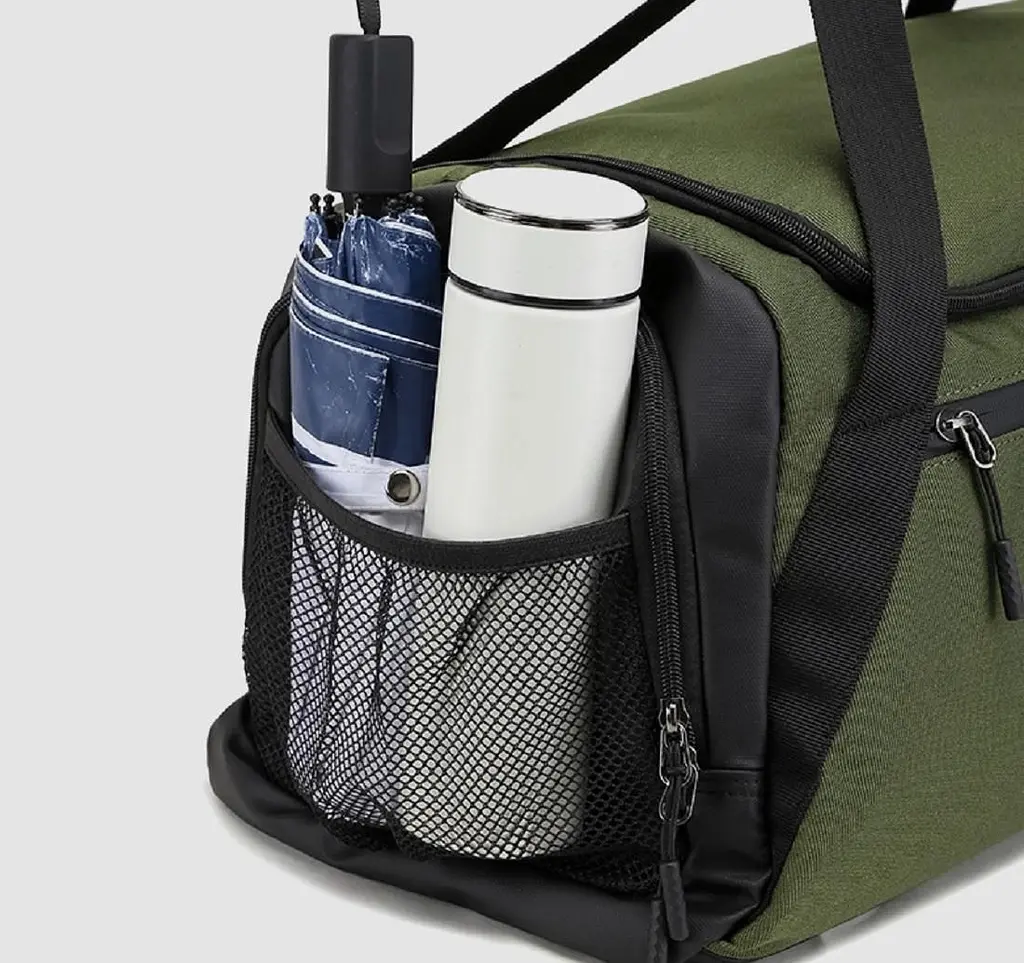 Дорожня міцна текстильна сумка Confident TB7-T-2902GR зелена - фото 6