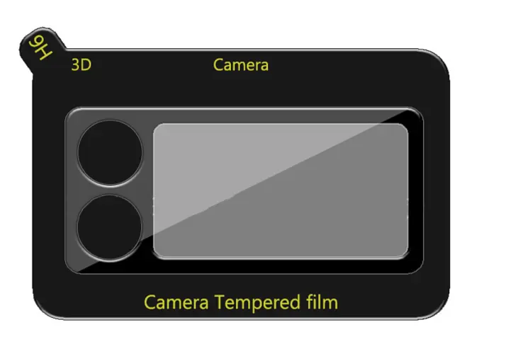 Защитное стекло на камеру HD DK 3D Color Glass для Samsung Galaxy Z Flip3 5G F711 black - фото 2