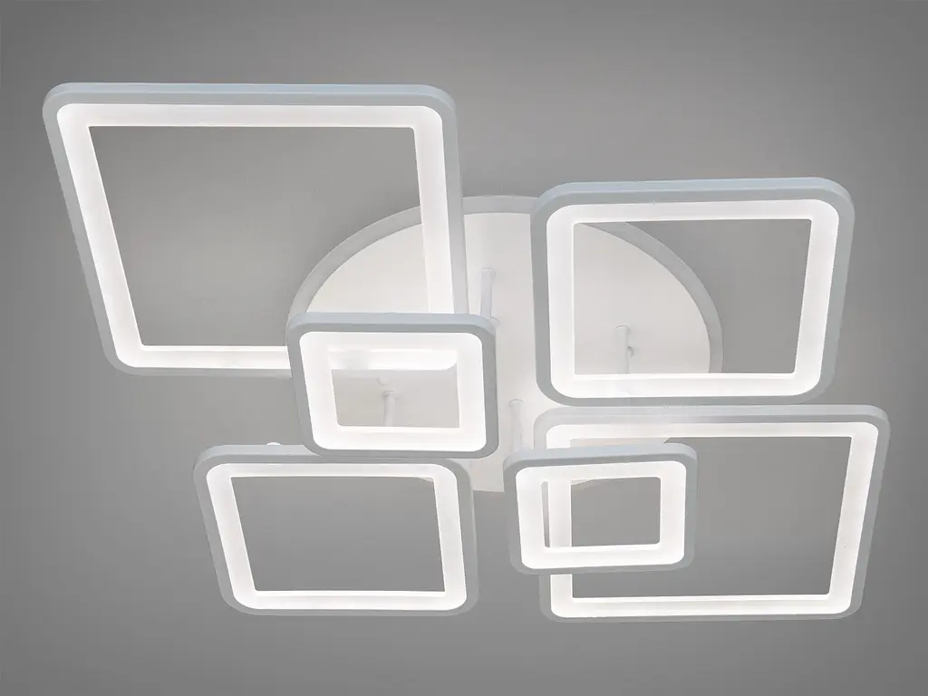 LED люстра на пульте с димером и разноцветной подсветкой, 150W - фото 4