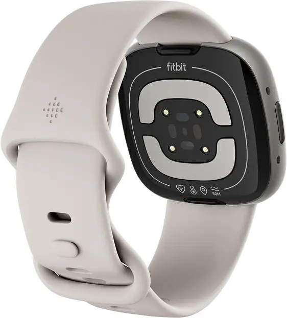 Смарт-часы Fitbit Sense 2 Lunar White/Platinum (FB521SRWT) - фото 5