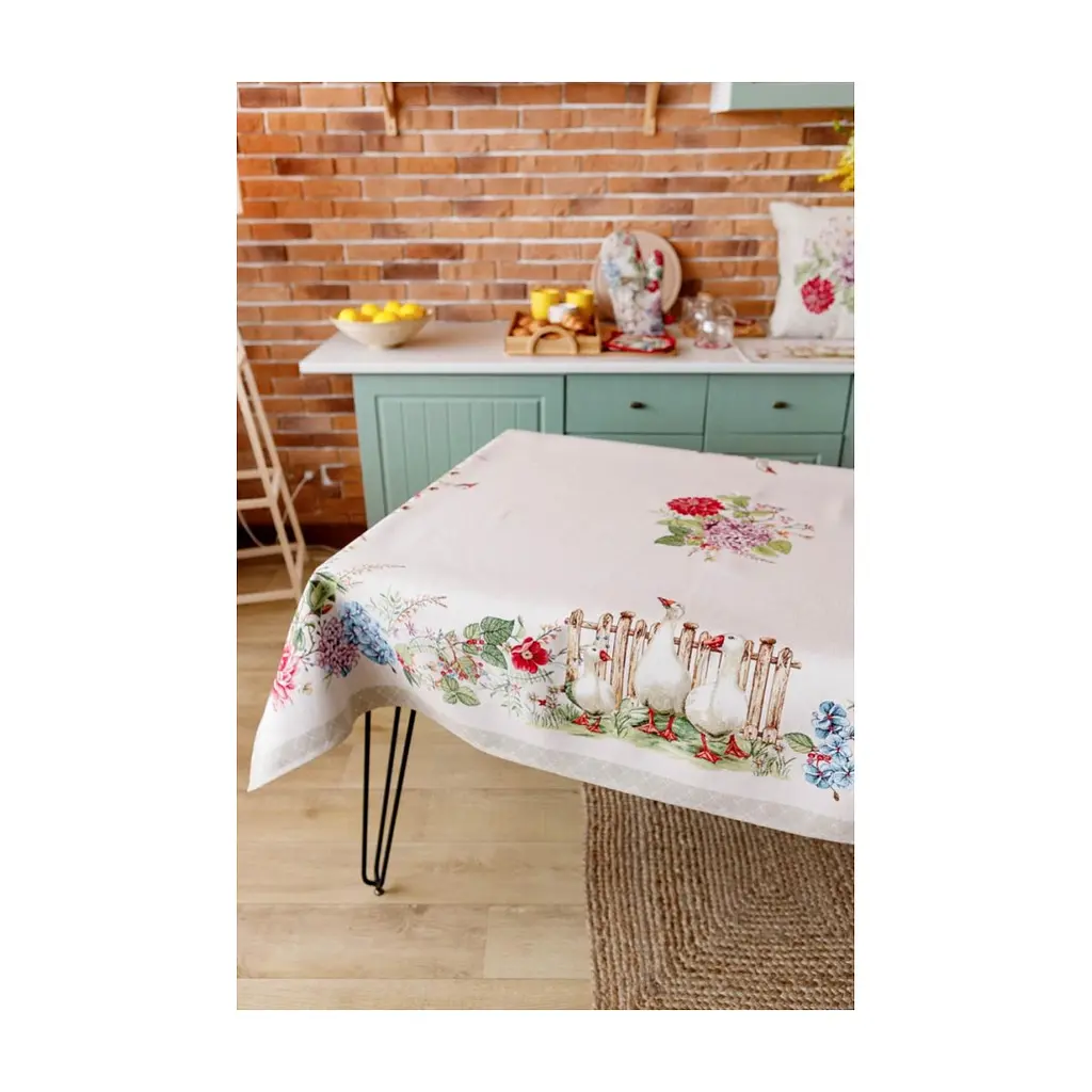 Скатертина Прованс гобеленова Гуси 135х300 см (034101) - фото 7