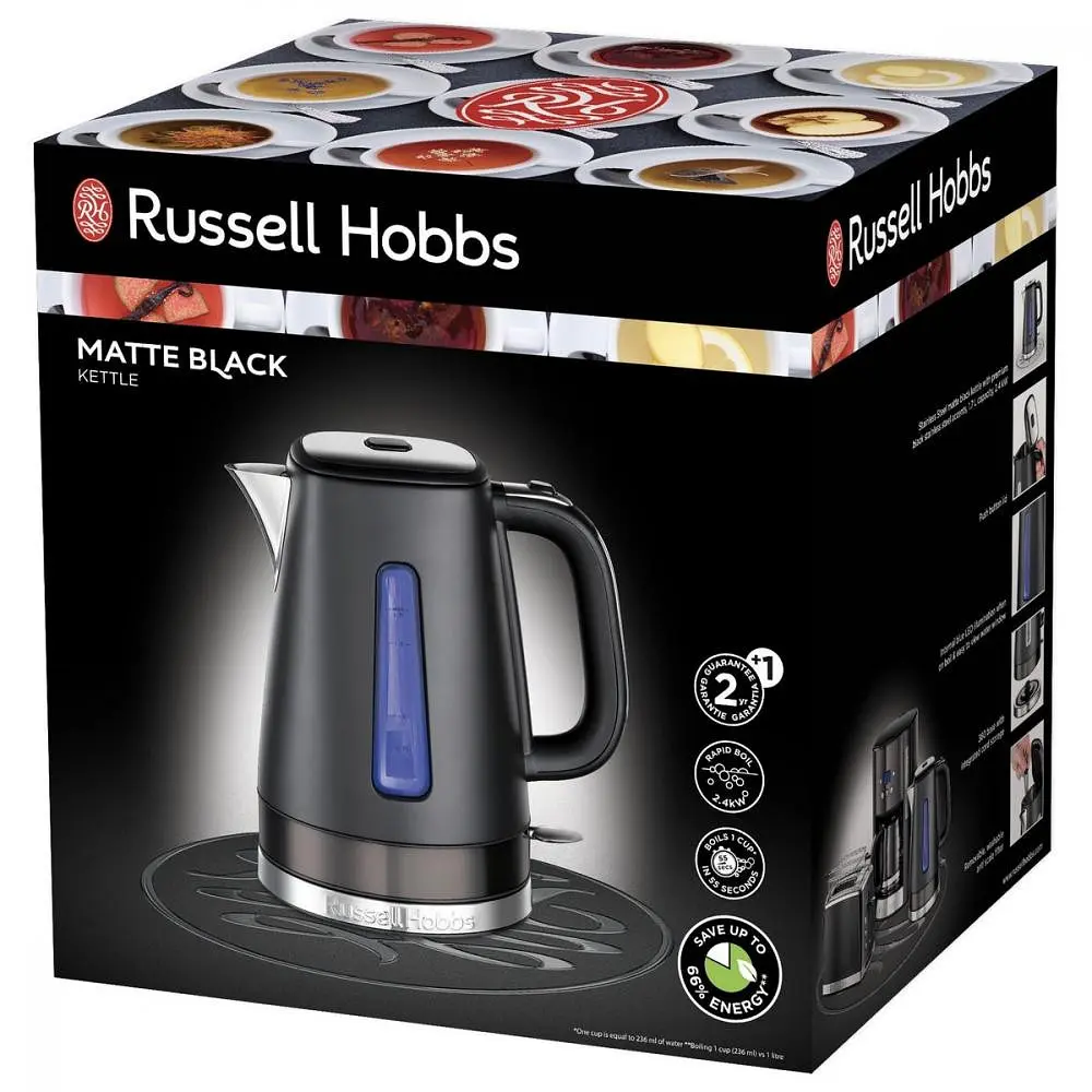 Электрочайник Russell Hobbs Matte Black 26140-70 - фото 2