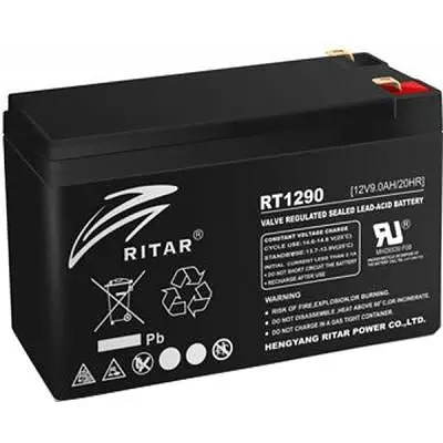 Батарея до ДБЖ Ritar AGM (RT1290B), 12V-9Ah, Black (RT1290B)