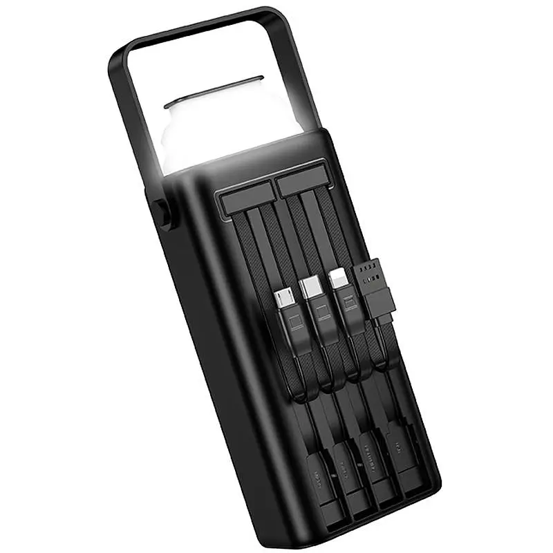 Портативное ЗУ Power Bank Borofone BJ65 High 22.5W+PD20W with cable 30000 mAh Black - фото 6