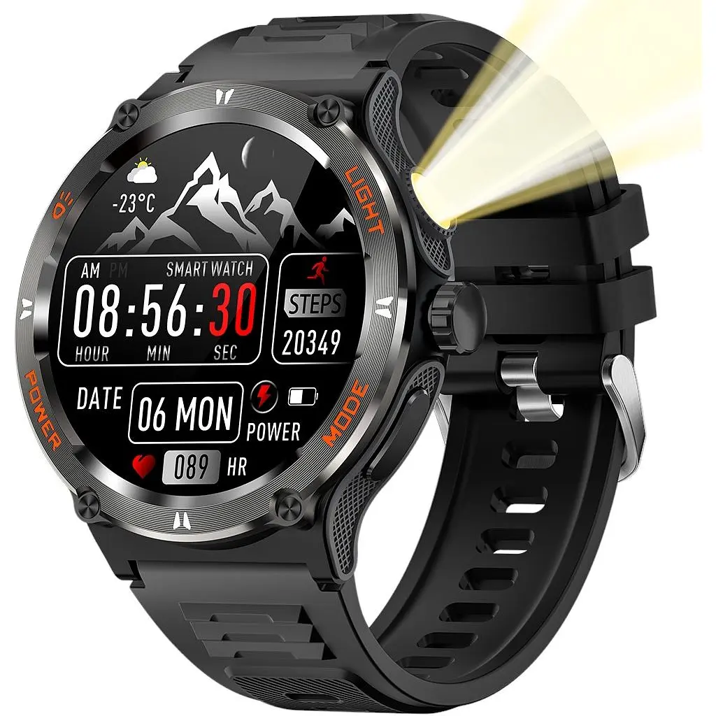Смарт-годинник Uwatch Smart Advanture з компасом чорний (3234) - фото 2