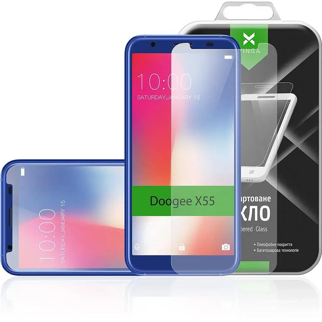 Скло захисне Vinga для Doogee X55 (VTPGS-DX55) - фото 3