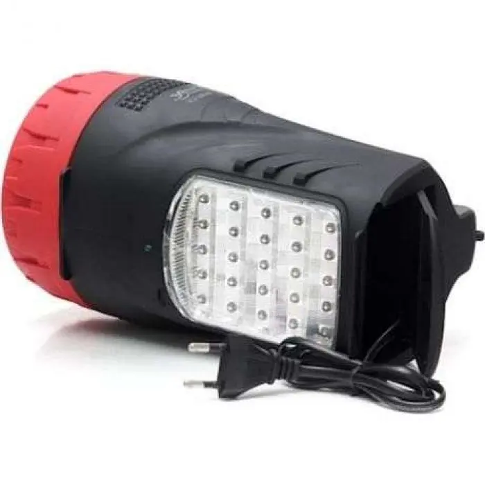Ліхтар акумуляторний ручний 5W 25 LED 7200mAh 2000 м бічна світлова панель зарядка 220V - фото 2