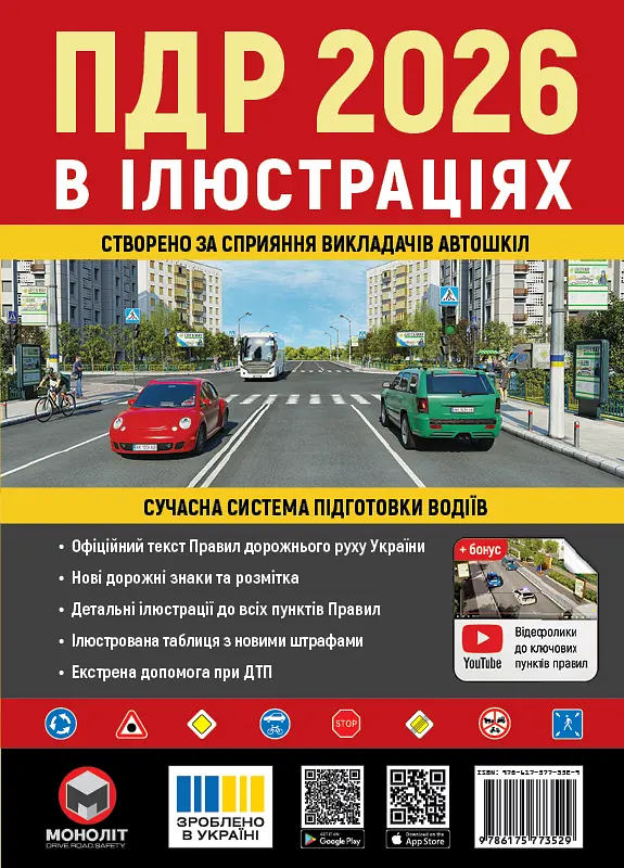 ПДР України 2026 в ілюстраціях