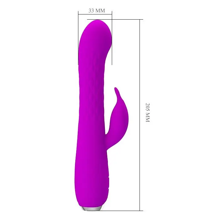 Вибратор-кролик Pretty Love Molly 20.5 см фиолетовый - фото 6