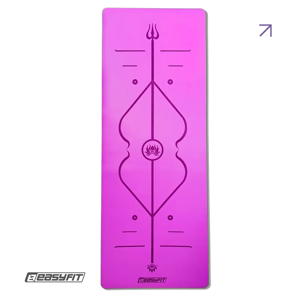 Килимок для йоги професійний EasyFit Pro каучук 5 мм Фіолетовий (EF-1925-V) - фото 13