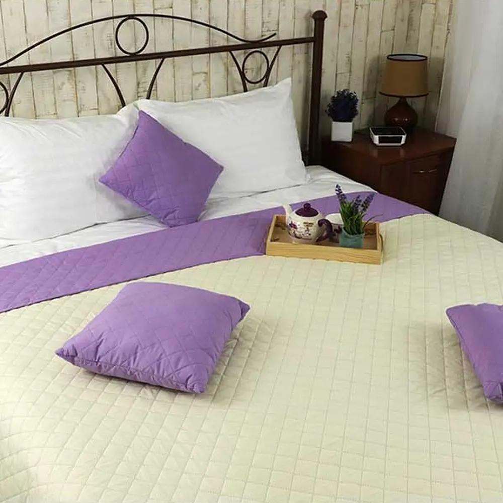 Подушка Руно Сиреневый Ромб декоративная 40х40 см сиреневый (311.52_сиреневый ромб) - фото 3