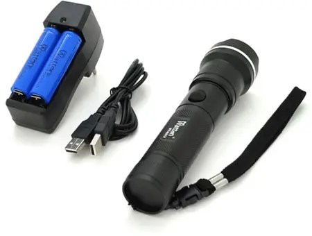 Ліхтар ручний Watton WT010 1LED CREE Q5, 5 режимів, ZOOM, 3200mah, IP40, СЗП, 180х45х34 - фото 2