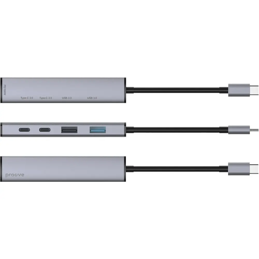 Type-C-Хаб Proove Arc Link 5 in 1 (2*USB3.0 + 3*Type-C3.0) - фото 3