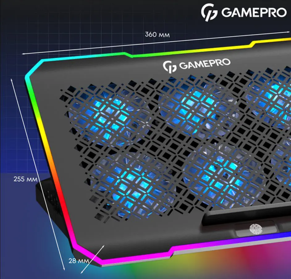 Охолоджувальна підставка для ноутбука до 15,6 дюймів GamePro GPCP-660 6xfans - фото 10
