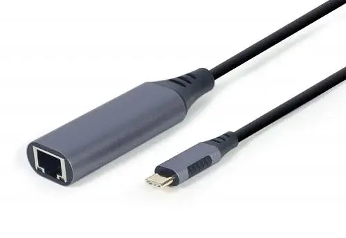 Сетевой адаптер USB Type C – Ethernet, Black Cablexpert teh0024104 - фото 2