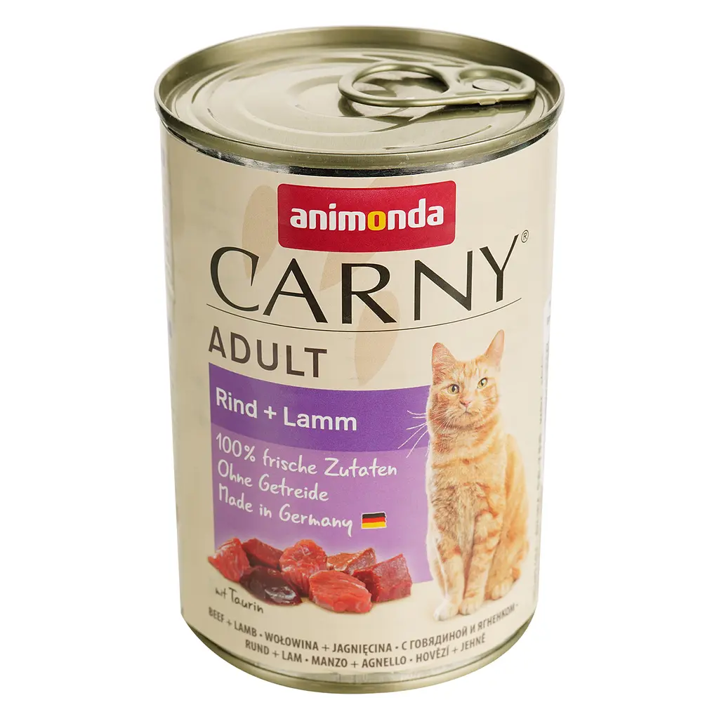 Влажный корм для кошек Animonda Carny Adult Beef + Lamb, с говядиной и ягненком, 400 г - фото 2