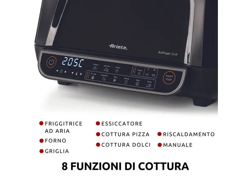 Мультипіч (аерофритюрниця) Ariete Air Fryer Grill 4635/00 - фото 4