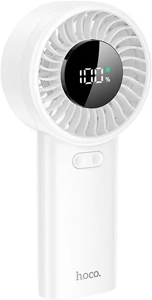 Вентилятор портативний Hoco HX62 Endless handheld fan white - фото 5