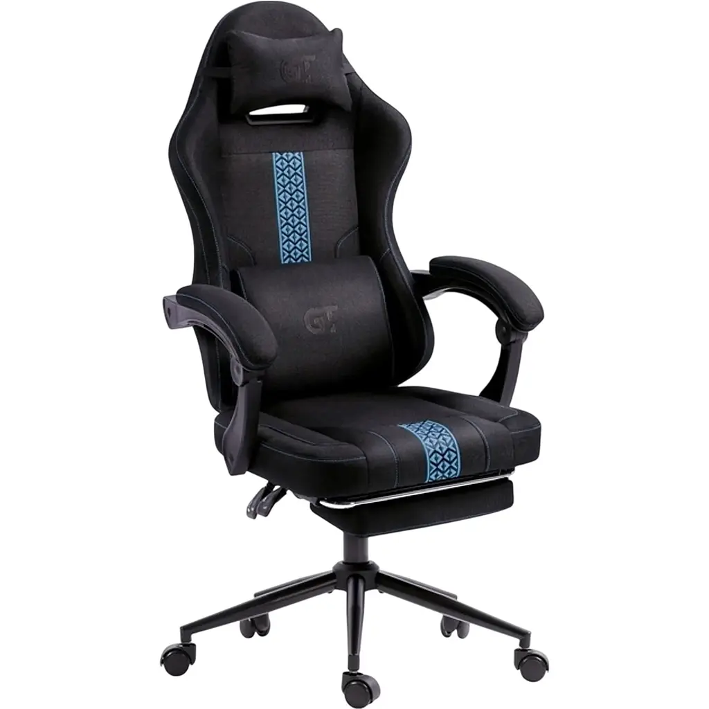 Геймерське крісло GT Racer X-2331 Fabric Black/Blue [166918] - фото 3