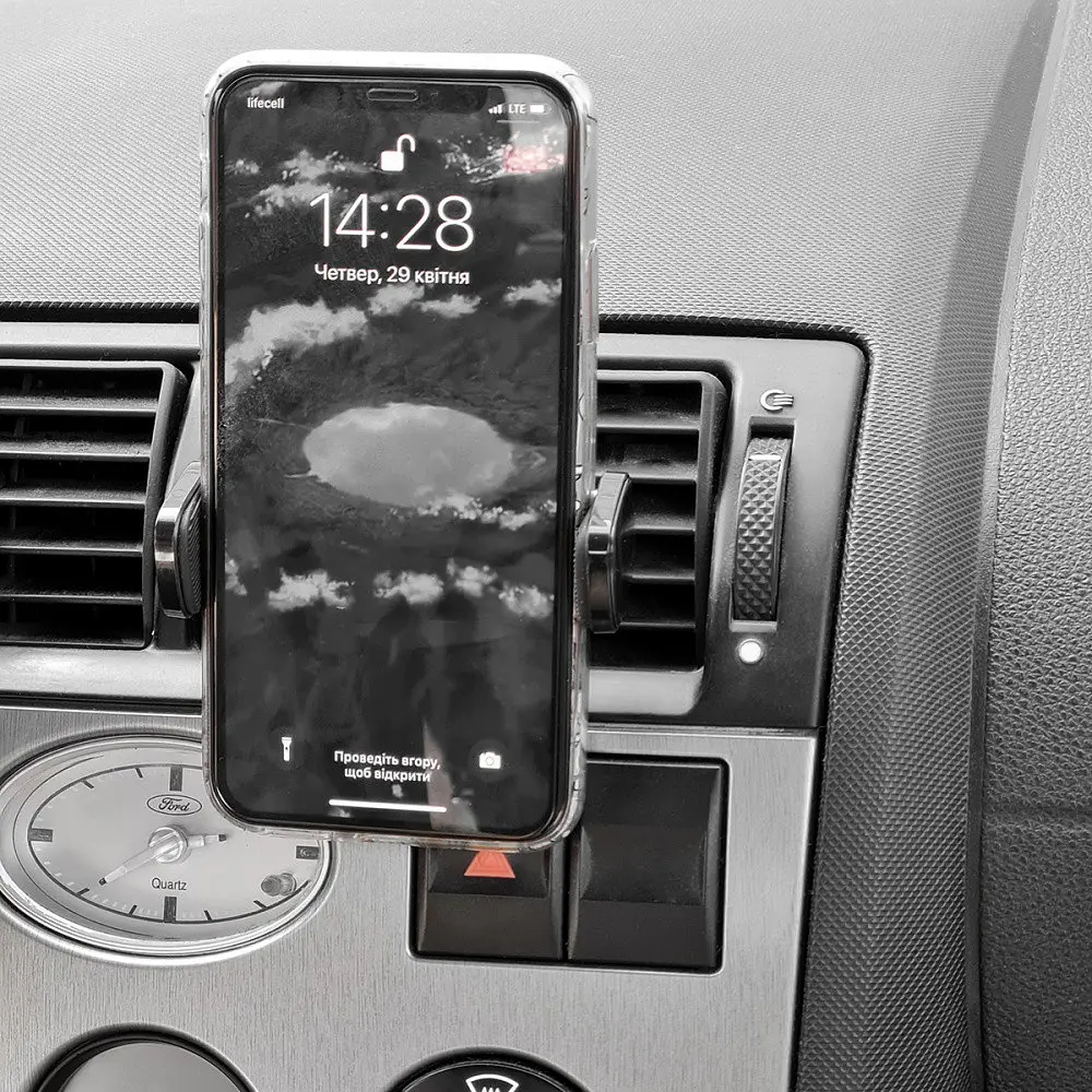 Автодержатель Baseus Steel Cannon Air Outlet Car Mount silver (30494 silver) - фото 3