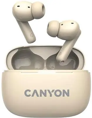 Навушники Canyon TWS-10 OnGo ANC ENC бежеві (CNS-TWS10BG)