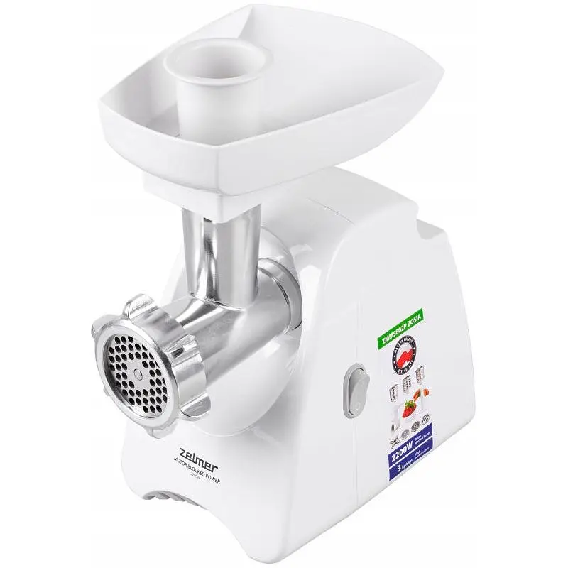 Мясорубка ZELMER ZMM5802P (2.2кВт) шинковка - фото 3