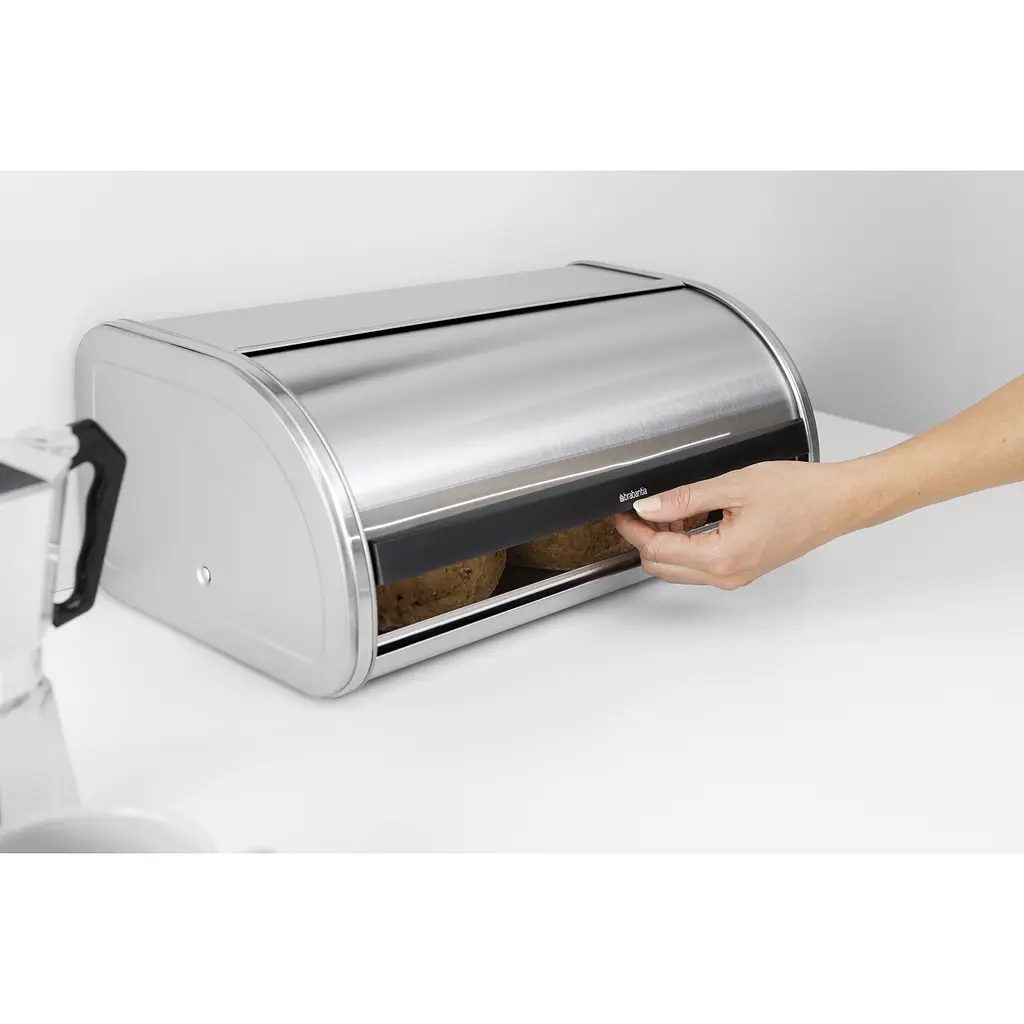 Хлібниця Brabantia Roll Top Bread Bin 17.3x44.5x26.2 см срібляста (348921) - фото 7