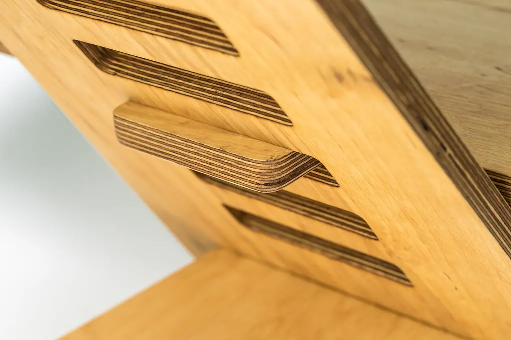 Эргономичный столик Wooden Amsterdam для ноутбука 18 мм фанера (WA-5.3) - фото 6