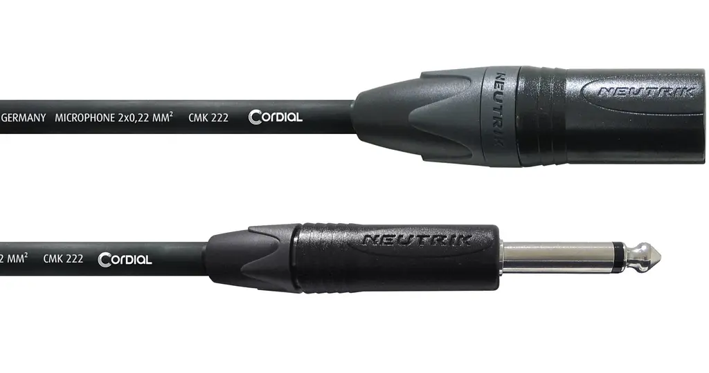 Микрофонный кабель XLR male — Jack 6.3 mono 10м Cordial CPM 10 MP