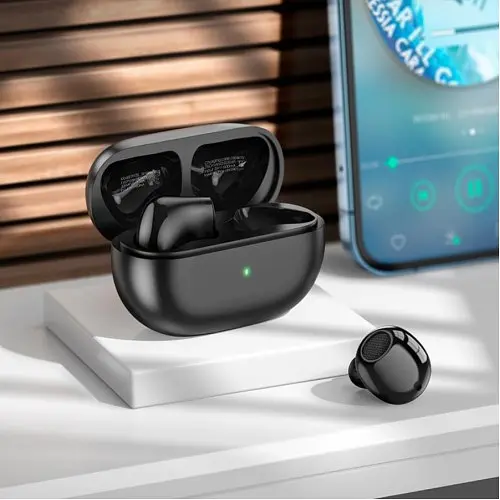 Навушники бездротові Borofone BW39 Enjoy true wireless BT headset TWS чорні - фото 3