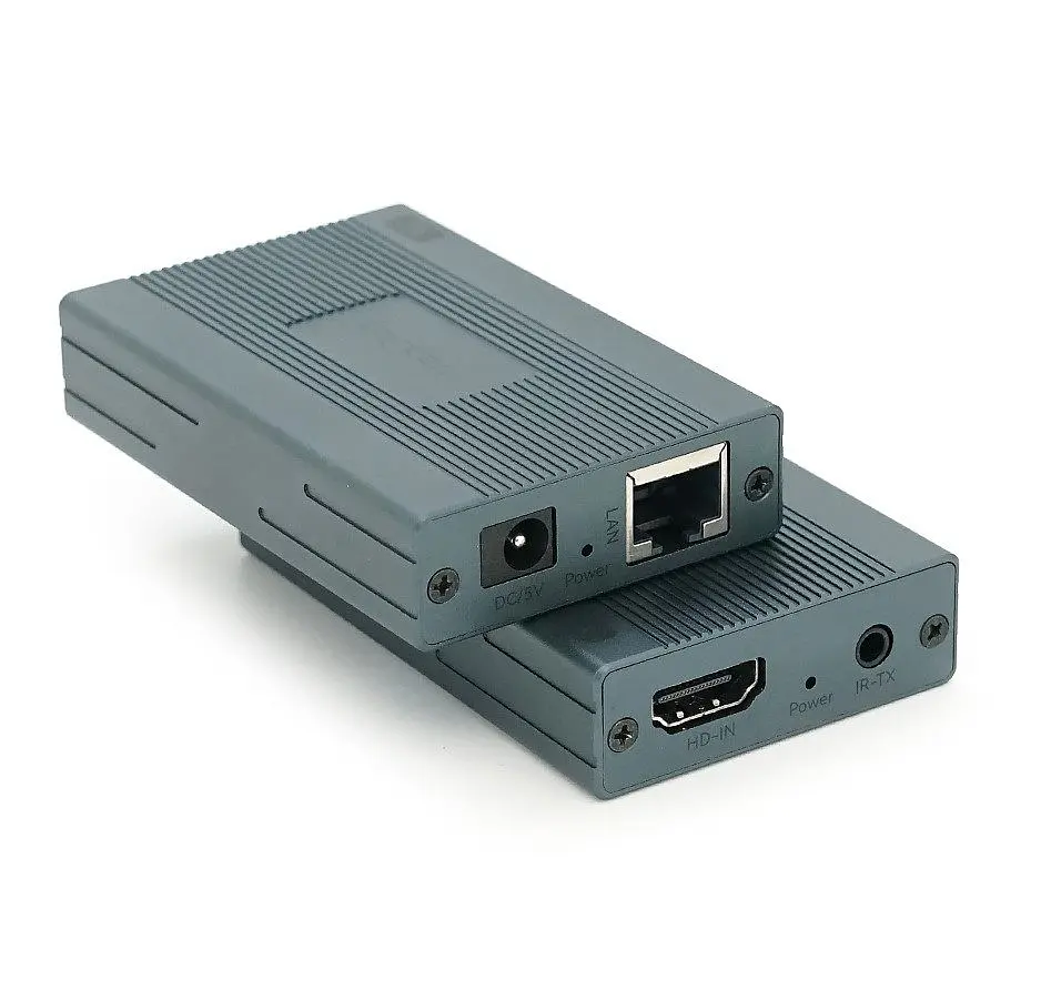 Подовжувач HDMI сигналу через UTP-кабель VEGGIEG VHE60 Extender 60m 1080p, LAN CAT 5E/6A - фото 2