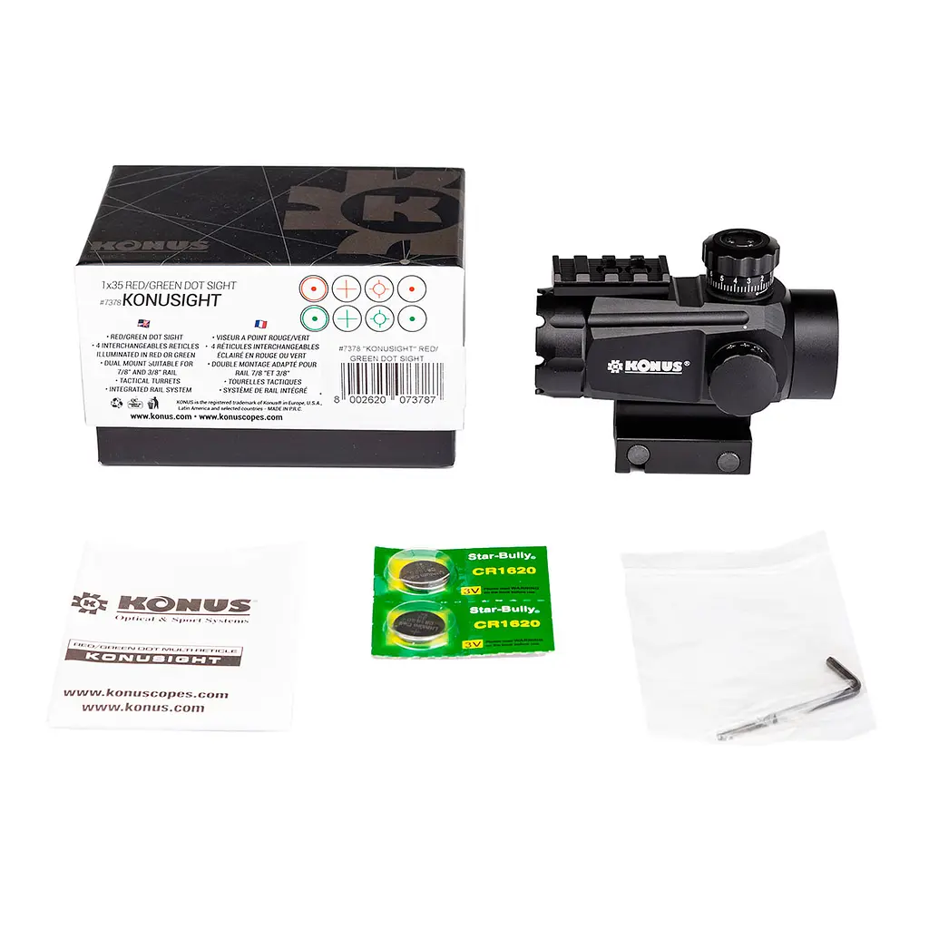 Коліматорний приціл KONUS KONUSIGHT 1x35 - фото 5