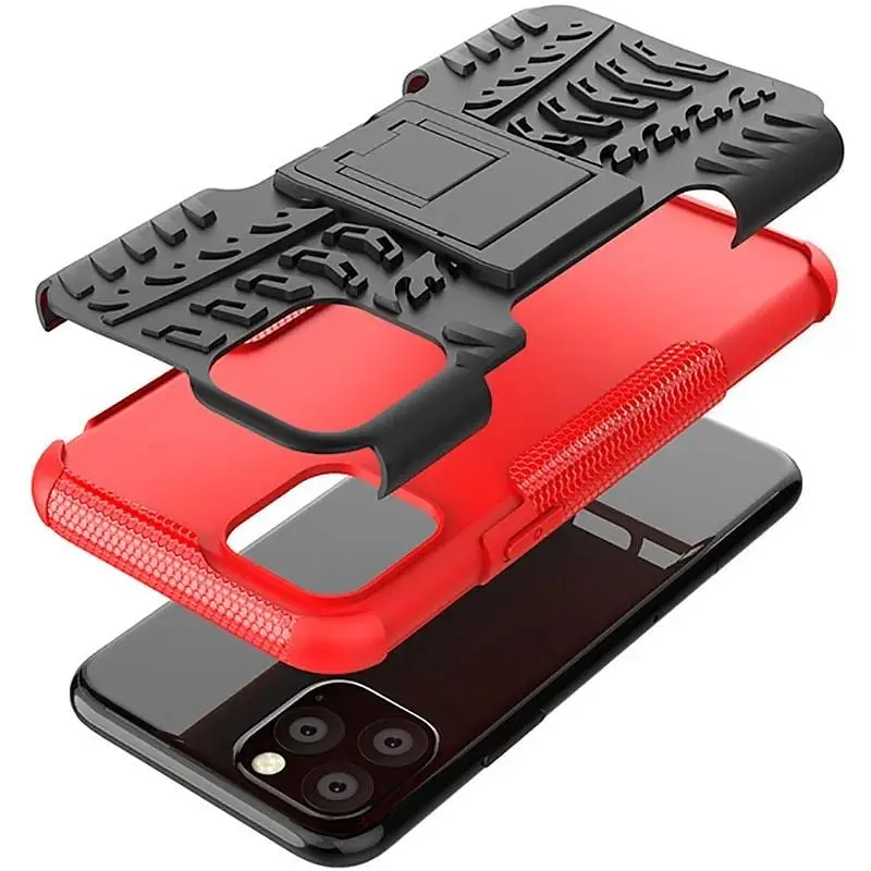 Чохол-накладка Toto Dazzle Kickstand 2 in 1 Case Apple iPhone 11 Pro Red - фото 6