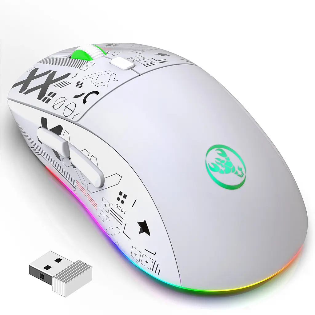Миша бездротова Imice HYSJ Т90 2.4G + Bluetooth White - фото 2