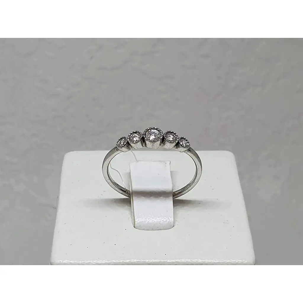 Срібне кільце Qvaliz Корона з фіанітами. 90101022 17 - фото 2