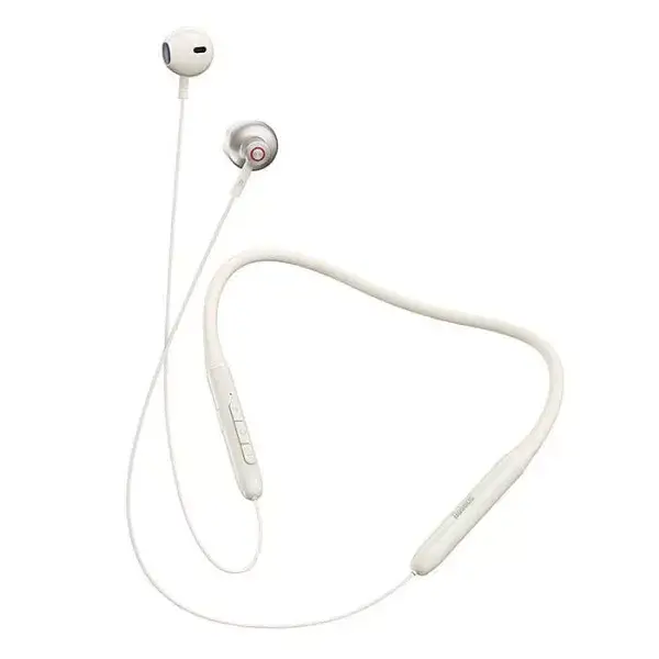 Беспроводные наушники Baseus Bowie P1 Half In-ear Neckband Wireless Earphones NGPB000102 Creamy-White - фото 3