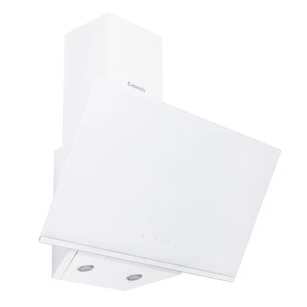 Витяжка декоративна похила Minola HVS 6232 WH/INOX 700 LED - фото 2