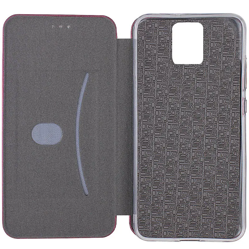 Шкіряний чохол-книжка Classy для Xiaomi Redmi Note 9s / Note 9 Pro / Note 9 Pro Max Бордовий - фото 5