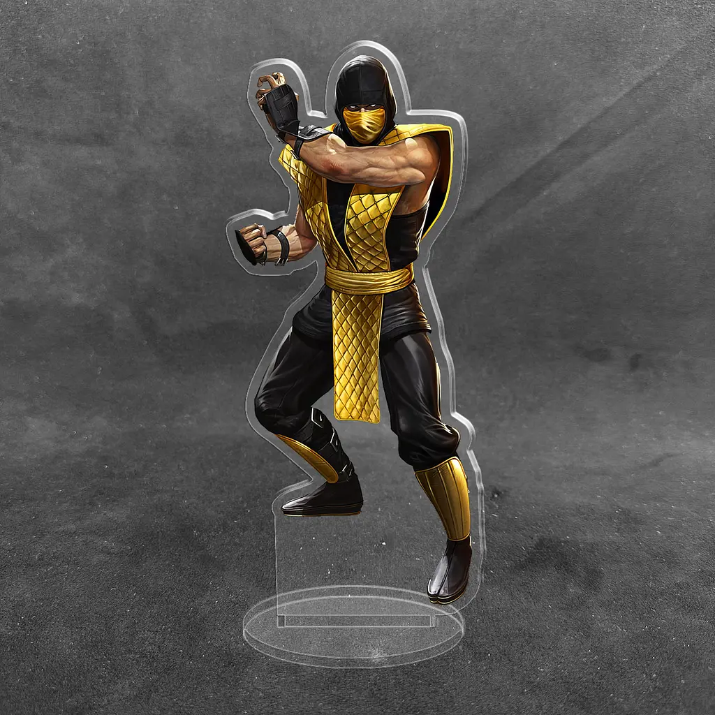 Акрилова колекційна фігурка Мортал комбат Mortal Kombat Скорпион 1 15 см