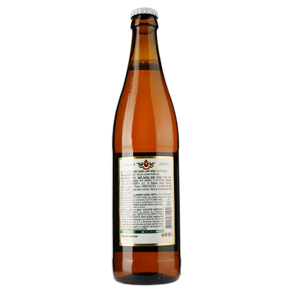 Пиво Опілля Export Lager, 4,4%, 0,5 л (865851) - фото 2