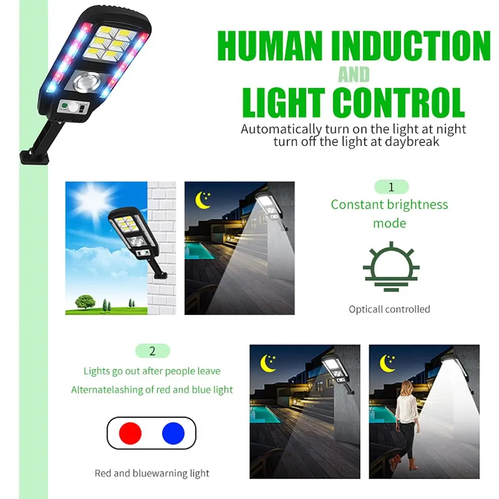 Прожектор LED настенный CL-728 сенсорный уличный с солнечной панелью и пультом - фото 6
